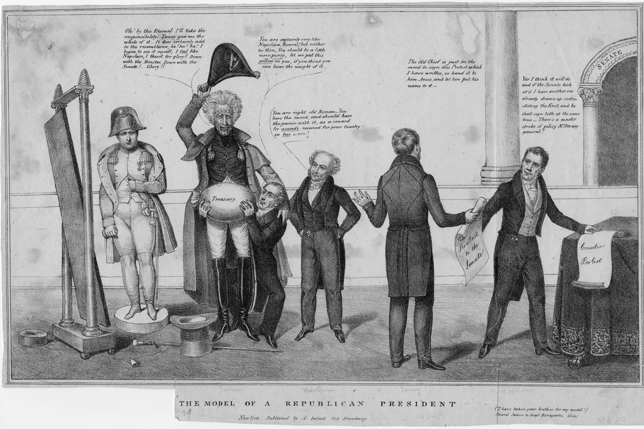 O modelo de um presidente republicano, c.1832 de American School