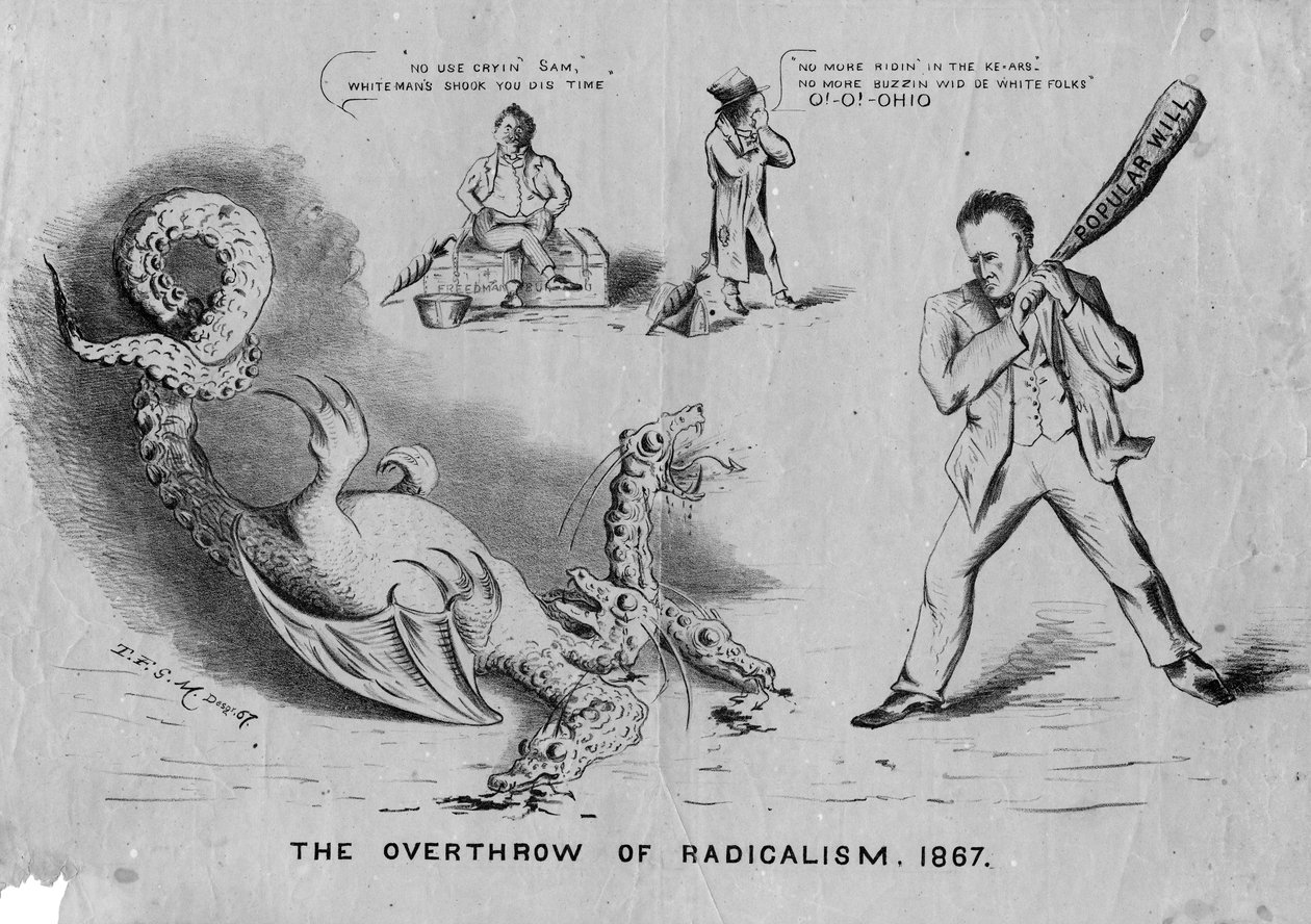 A derrubada do radicalismo, 1867, c.1867 de American School