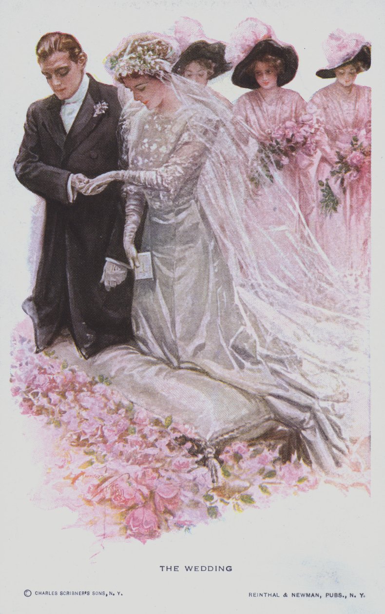 O casamento (litografia a cores) de American School