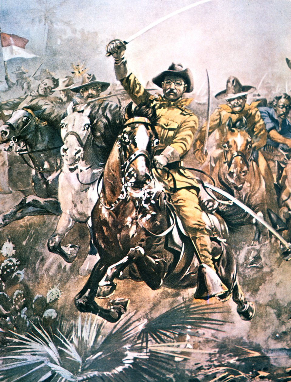 Theodore Roosevelt liderando os 