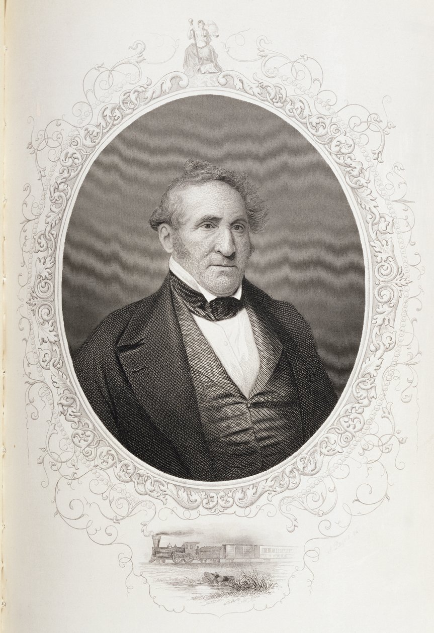 Thomas Hart Benton (1782-1858) de "A História dos Estados Unidos", vol. II, de Charles Mackay de American School
