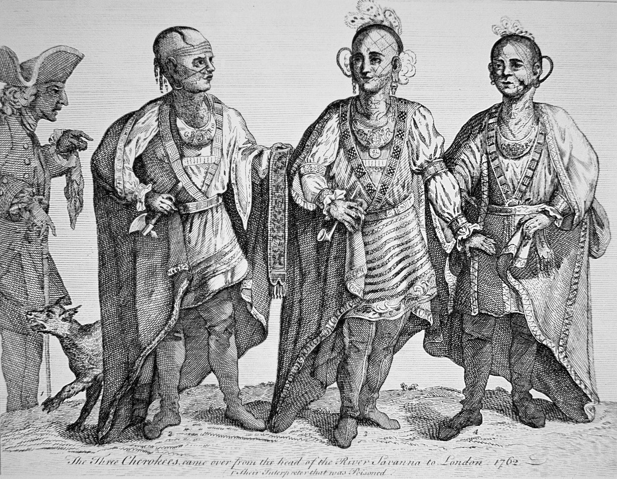 Três Chefes Cherokee Americanos de American School