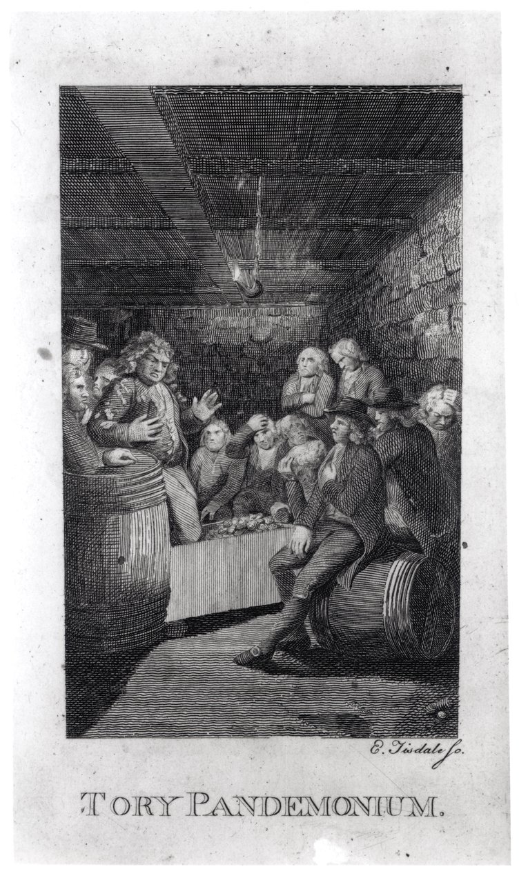 Tory Pandemonium, de &39;M&39;Fingal&39; de John Trumbull, gravado por Elkanah Tisdale (1768-1835) 1795 (gravura) (foto de bundw) de American School