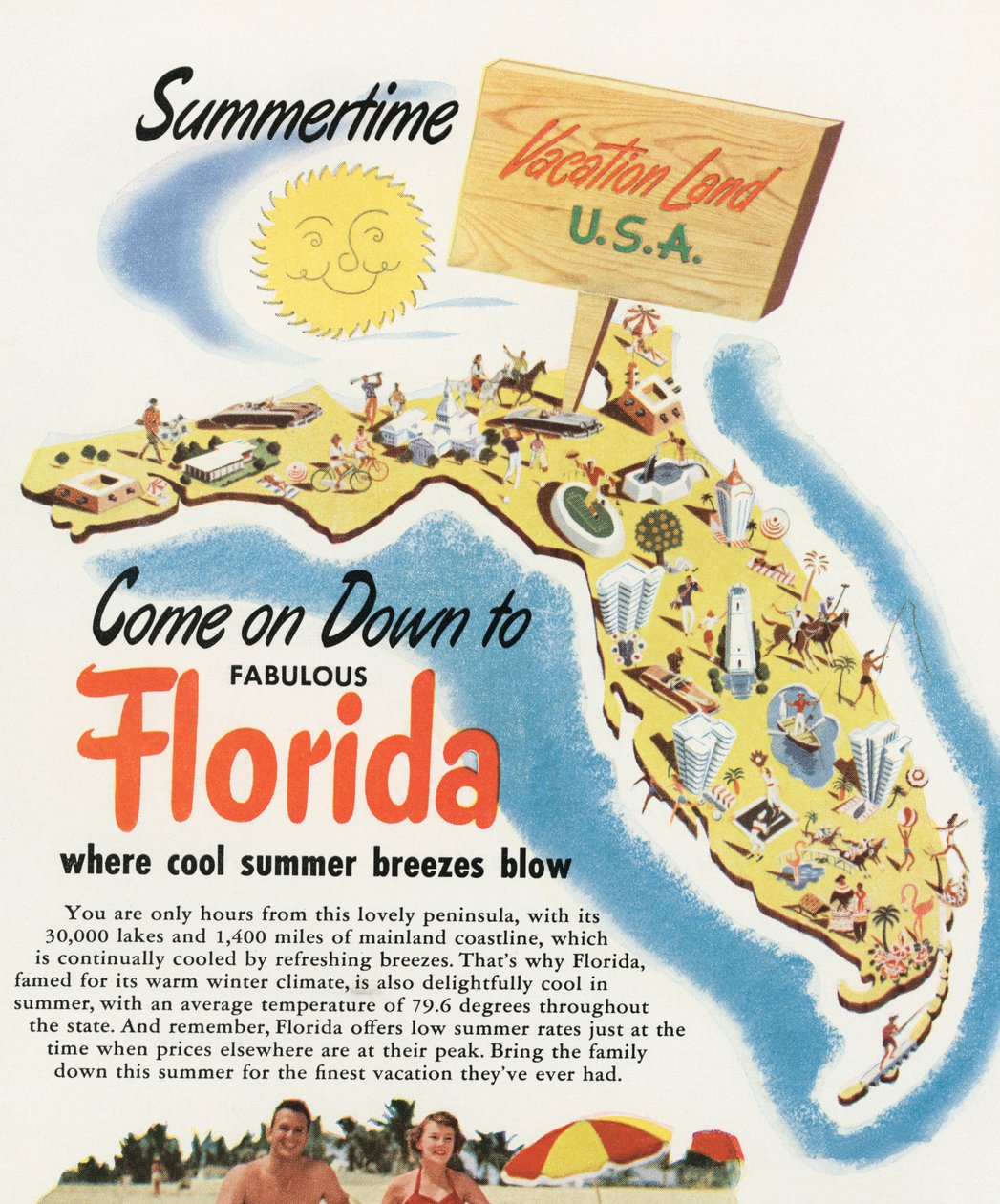 Mapa Turístico da Flórida de American School