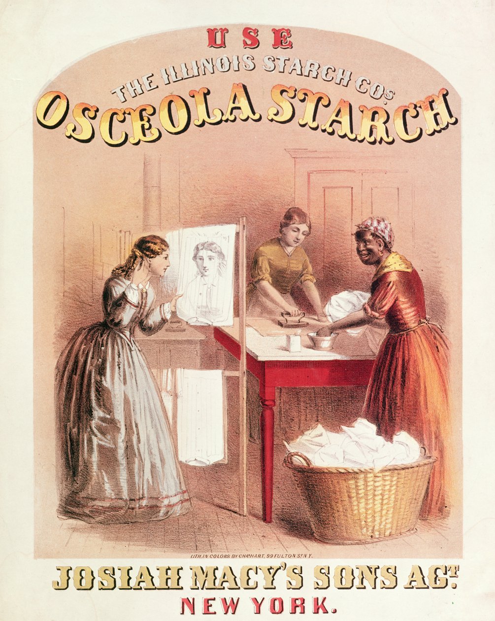 Cartão de comércio para o amido de Osceola de American School