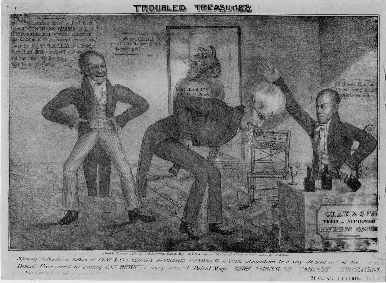 Tesouros conturbados, 1833 de American School