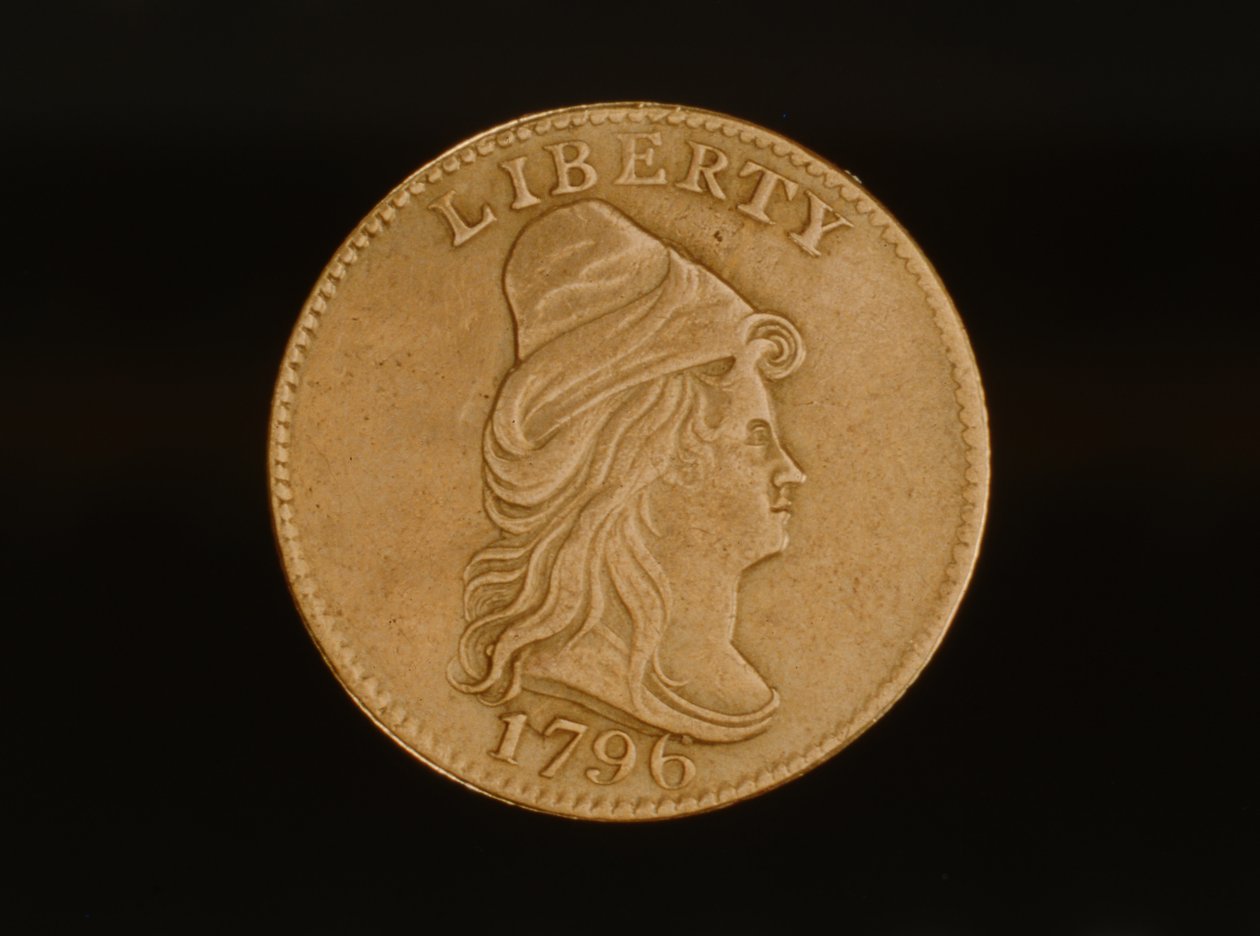 Águia de cabeça de turbante, 1796 (metal) de American School