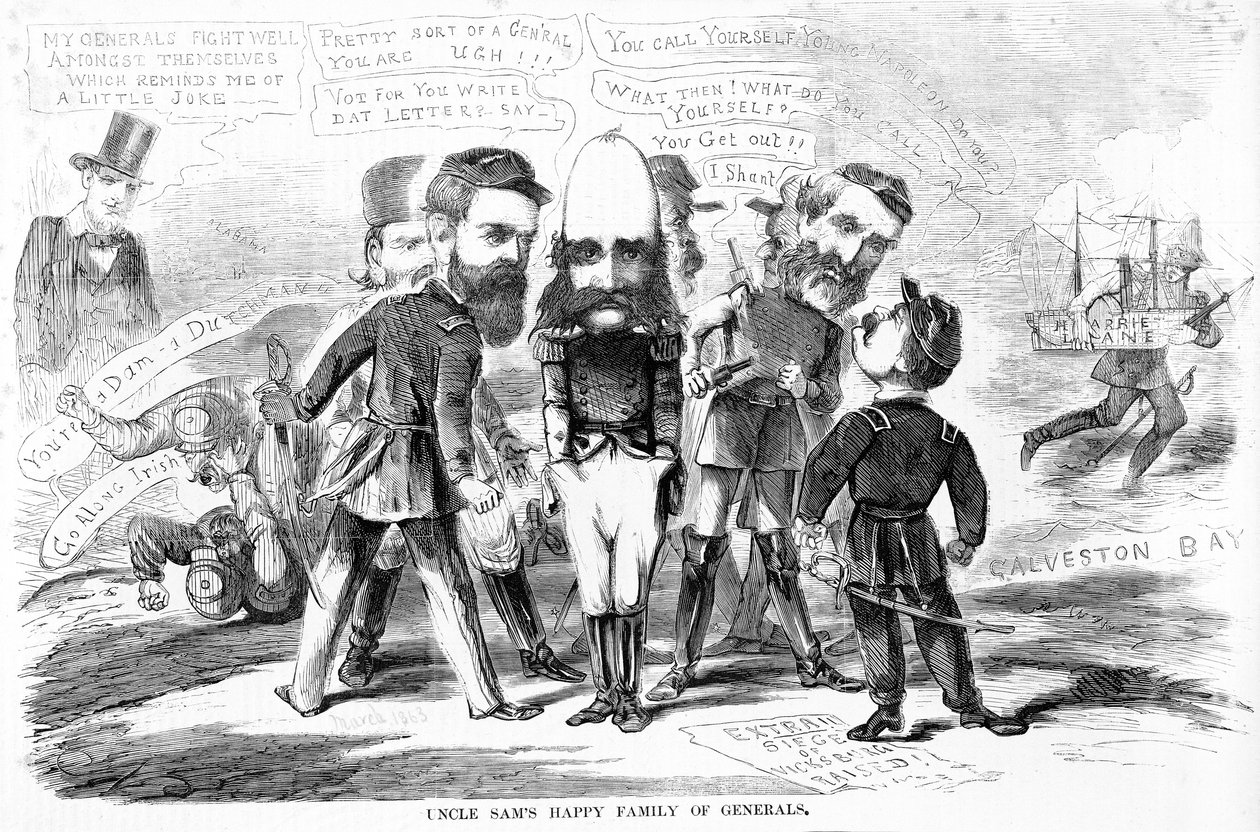 Tio Sams Família feliz dos generais, c.1863 de American School