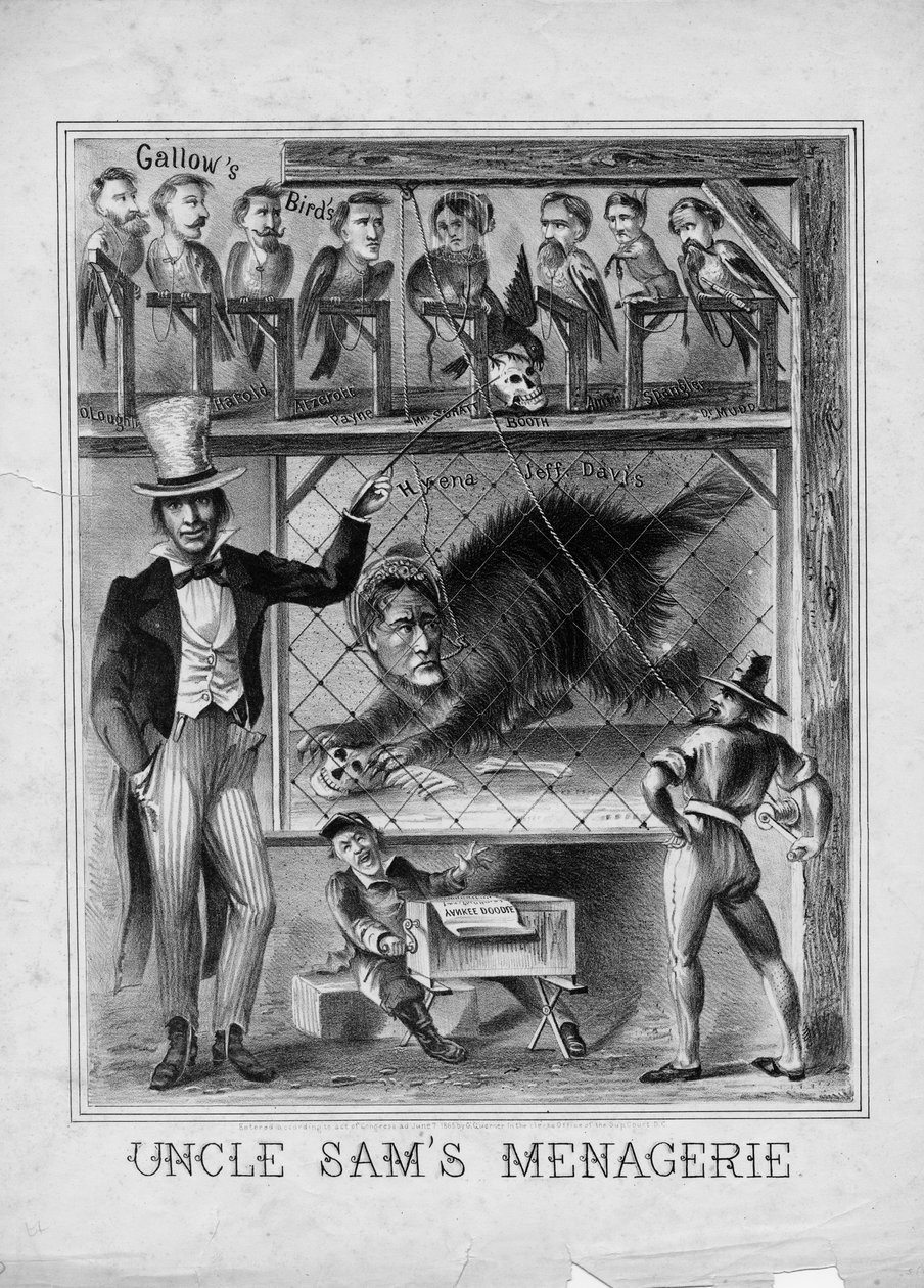 Tio Sams menagerie, publicado por G. Guerner, CD de Washington, 1865 de American School