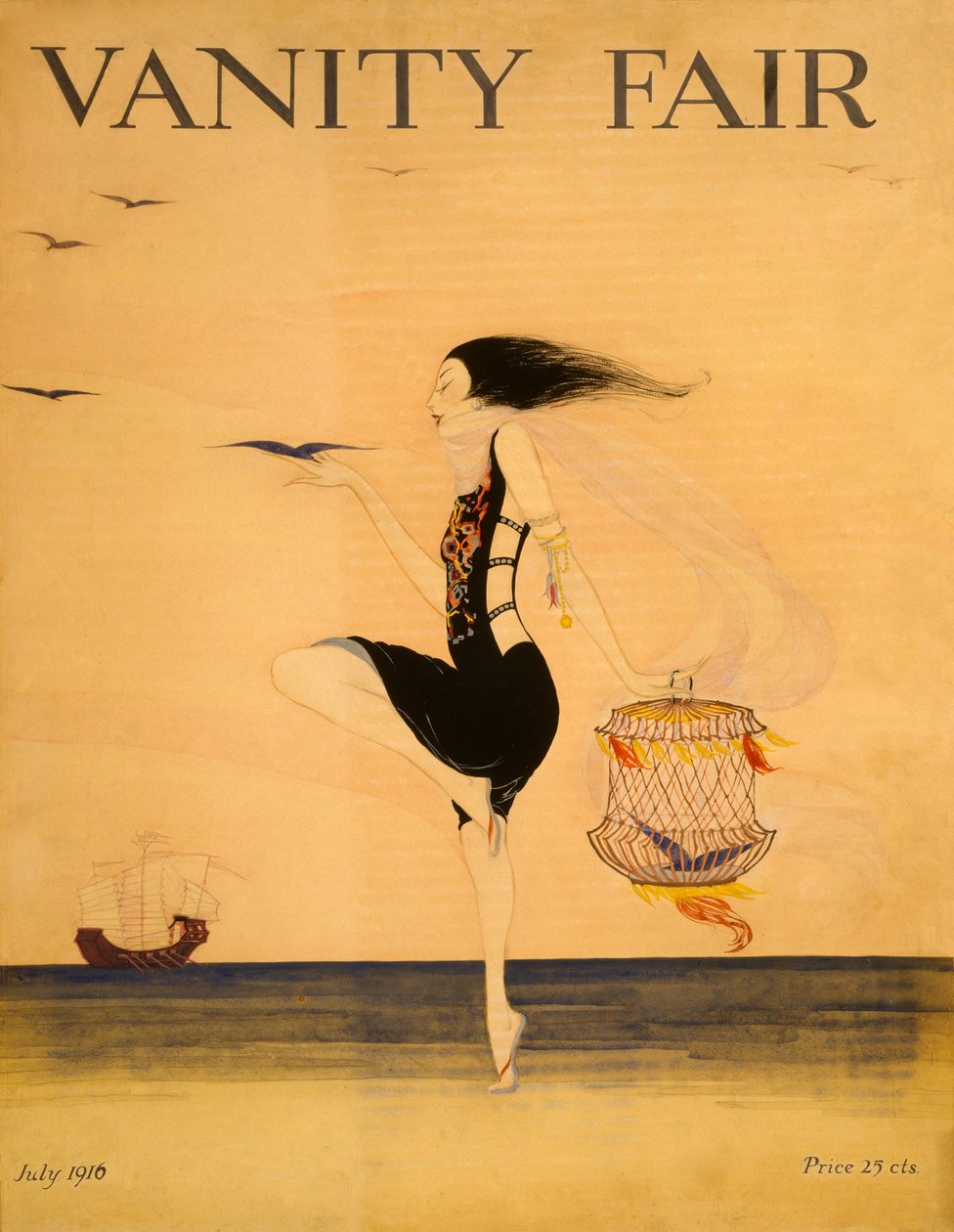 Capa da Vanity Fair, Julho de 1916. de American School