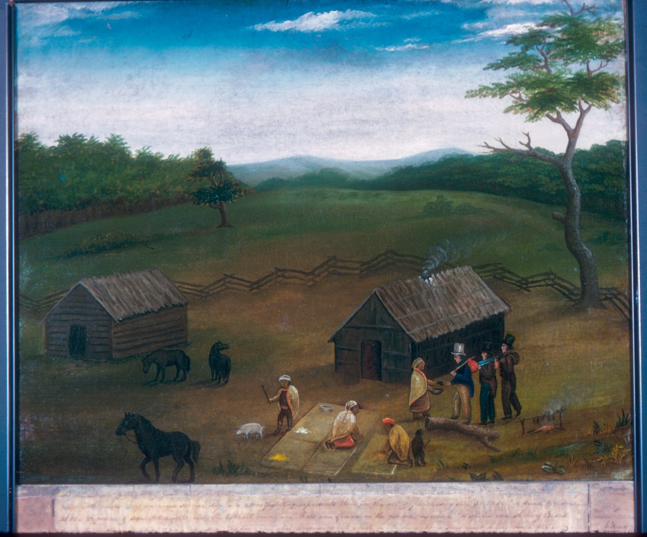 Vista em Elkhart County, Indiana (óleo sobre tela) de American School