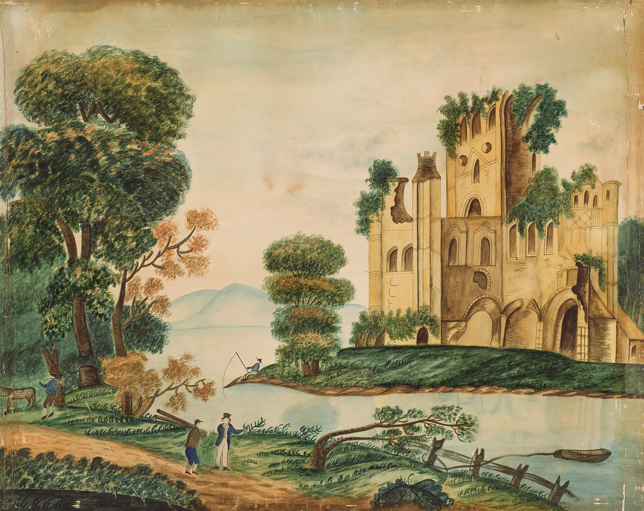 Vista de um castelo de American School
