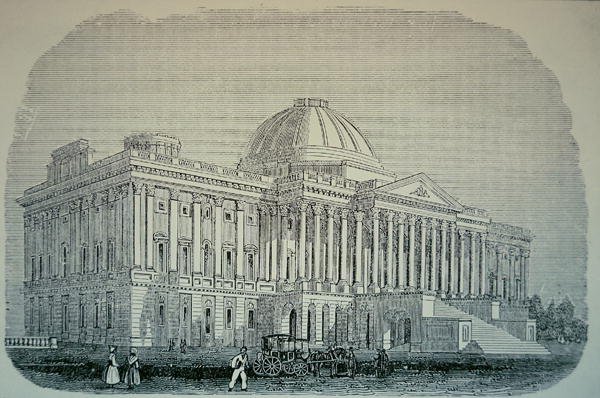 Vista do Capitólio, c.1848 (gravura) de American School