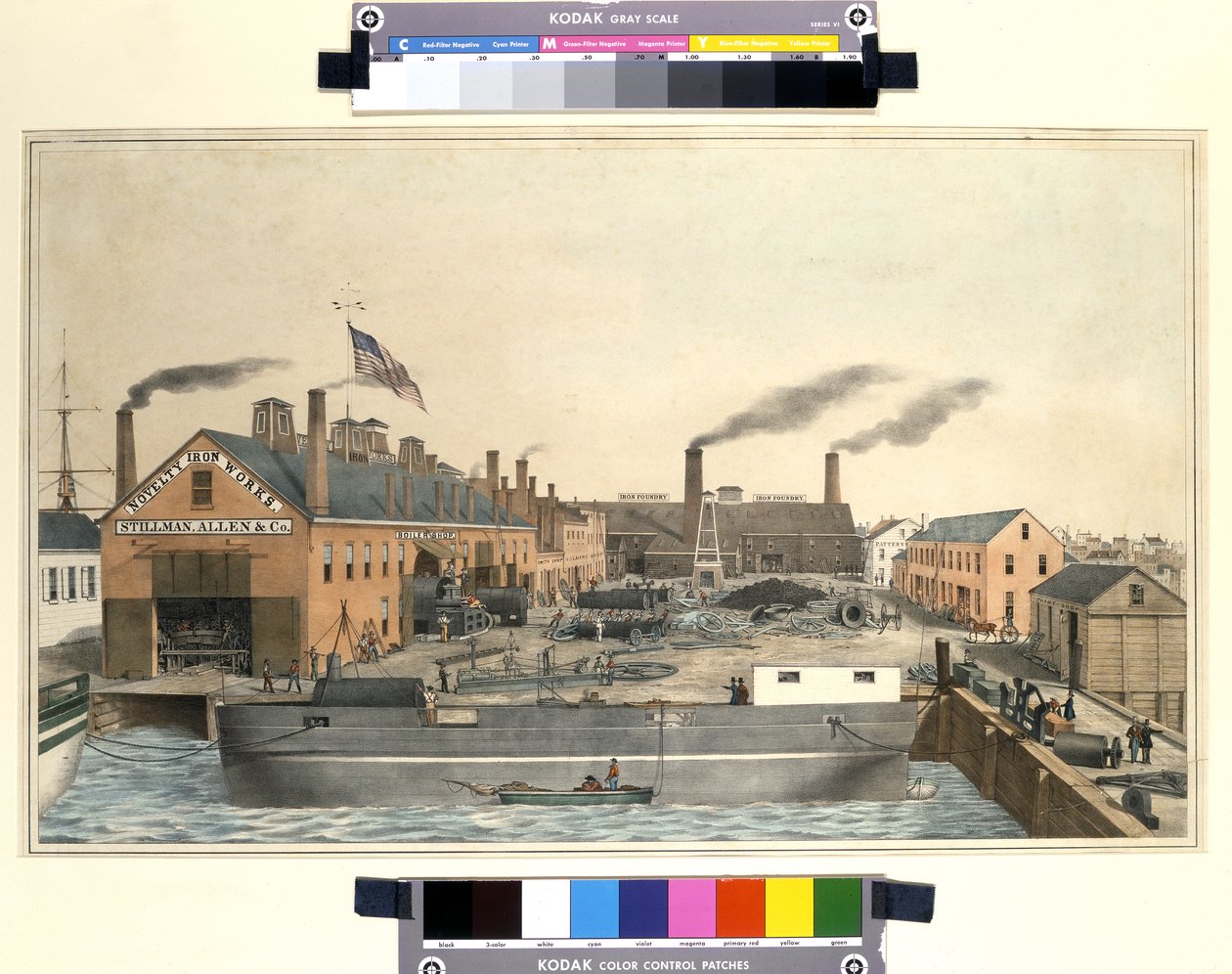 Vista do Stillman & Allen Novelty Iron Works de American School