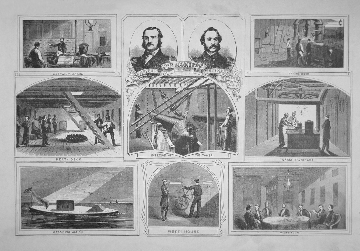 Vistas do "Monitor" do Federal ironclad de American School
