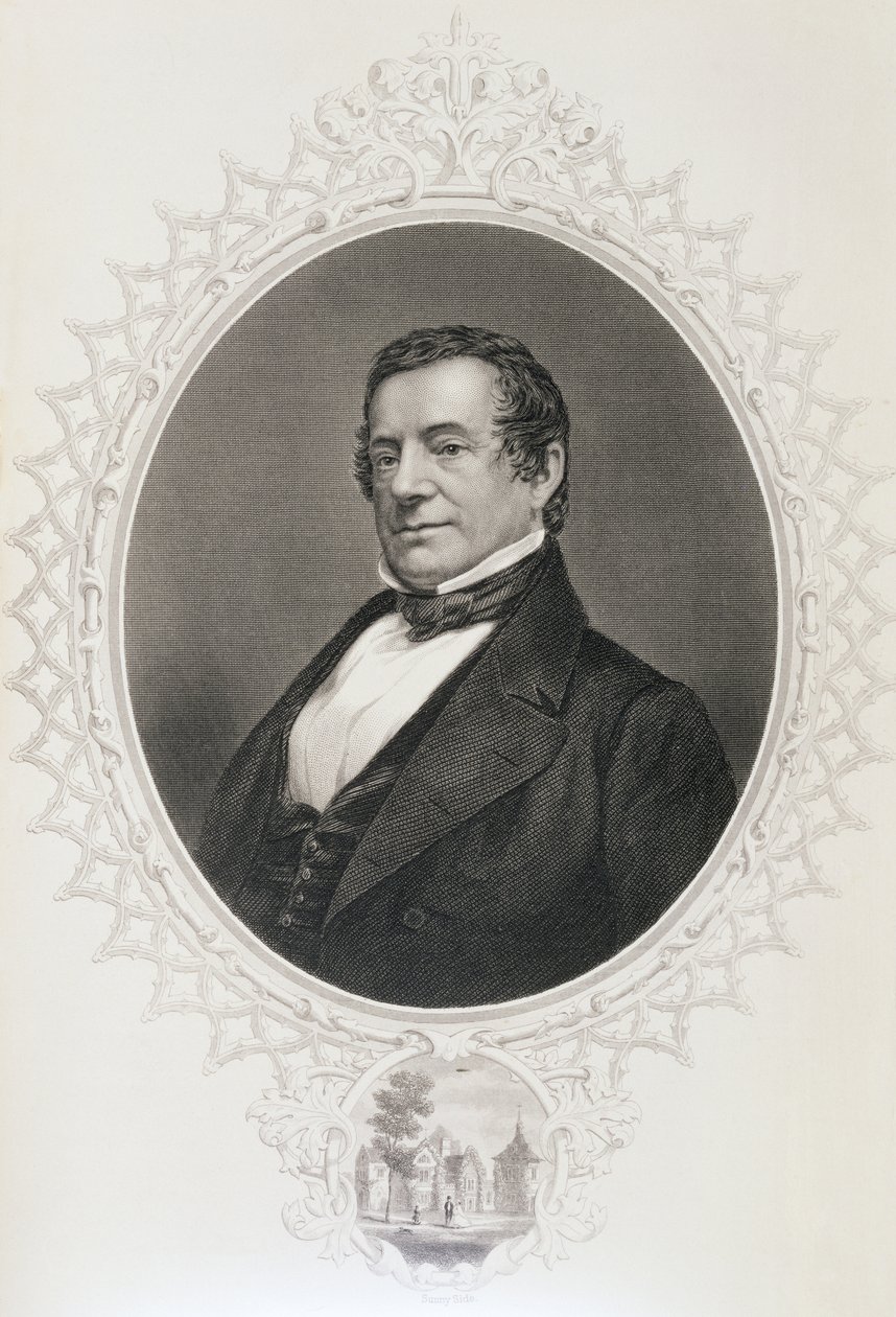 Washington Irving, de "A História dos Estados Unidos", vol. II, de Charles Mackay de American School