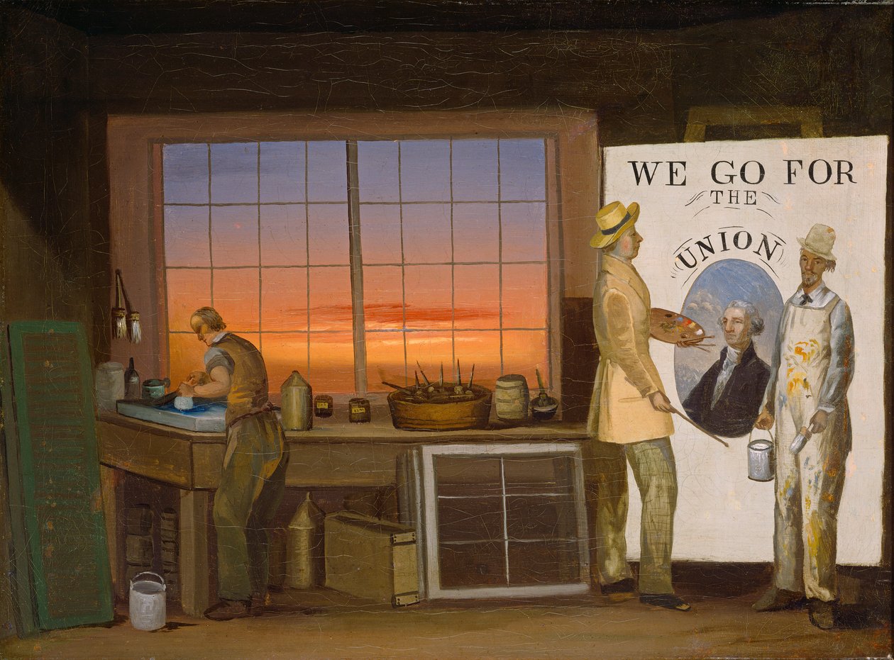 Nós vamos para a união, c.1840-1850 de American School