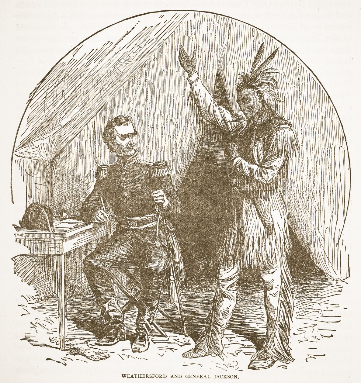 Weathersford e General Jackson, de um pub de livros. 1896 de American School