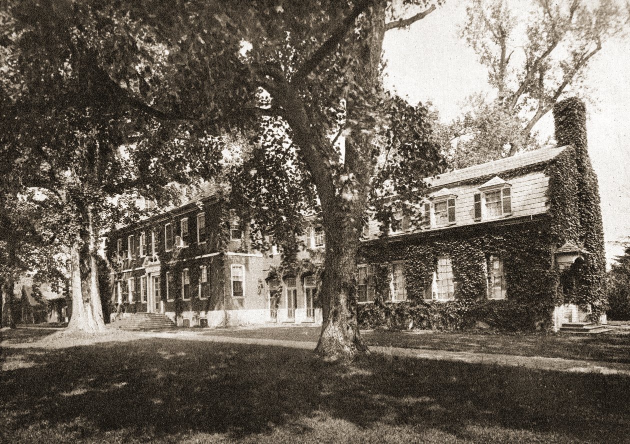 Westover Plantation, Virgínia, 1915 (gravura intaglio de tom sépia) de American School
