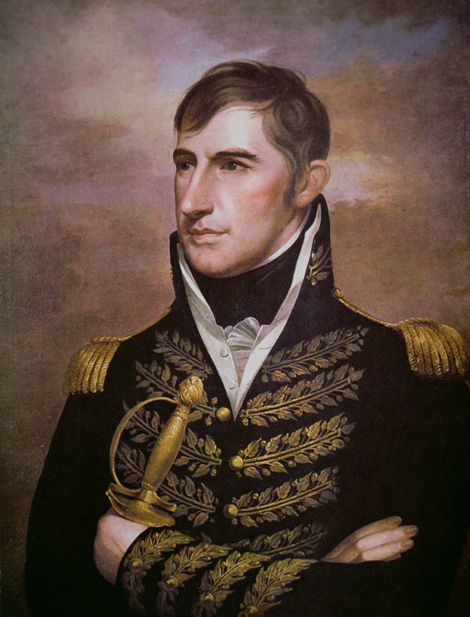 William Henry Harrison (1773-1841) (cor litho) de American School
