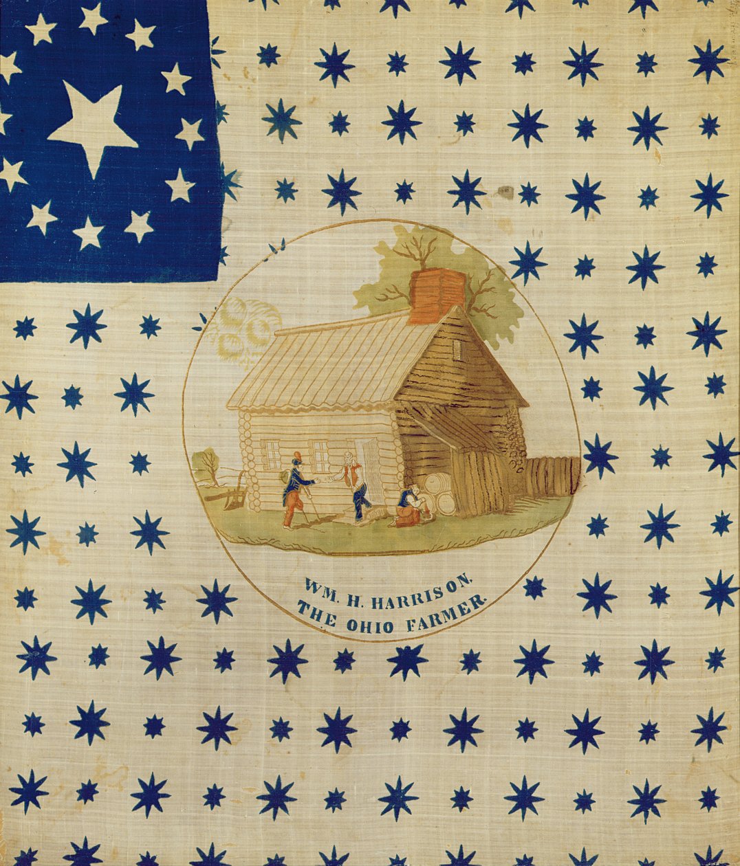 William Henry Harrison, o fazendeiro de Ohio, 1840 (algodão) de American School