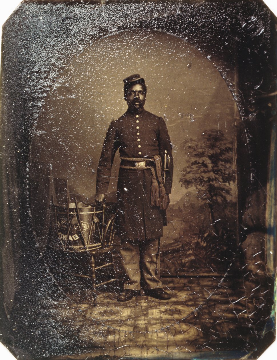William J. Netson, 54th infantaria de Massachusetts, c.1863 (tintype) de American School