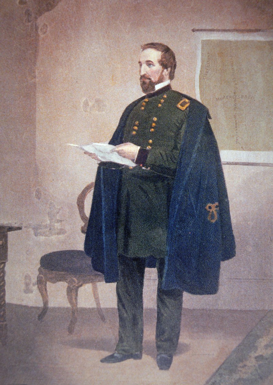 William Starke Rosencrans (1819-98) (cor litho) de American School