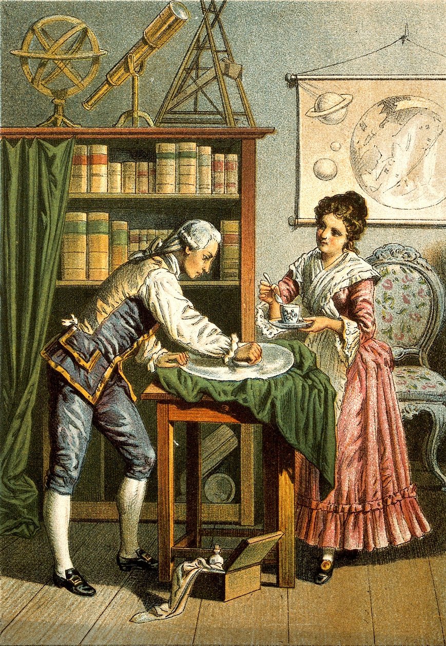 William e Caroline Herschel, pub. 1896. de American School