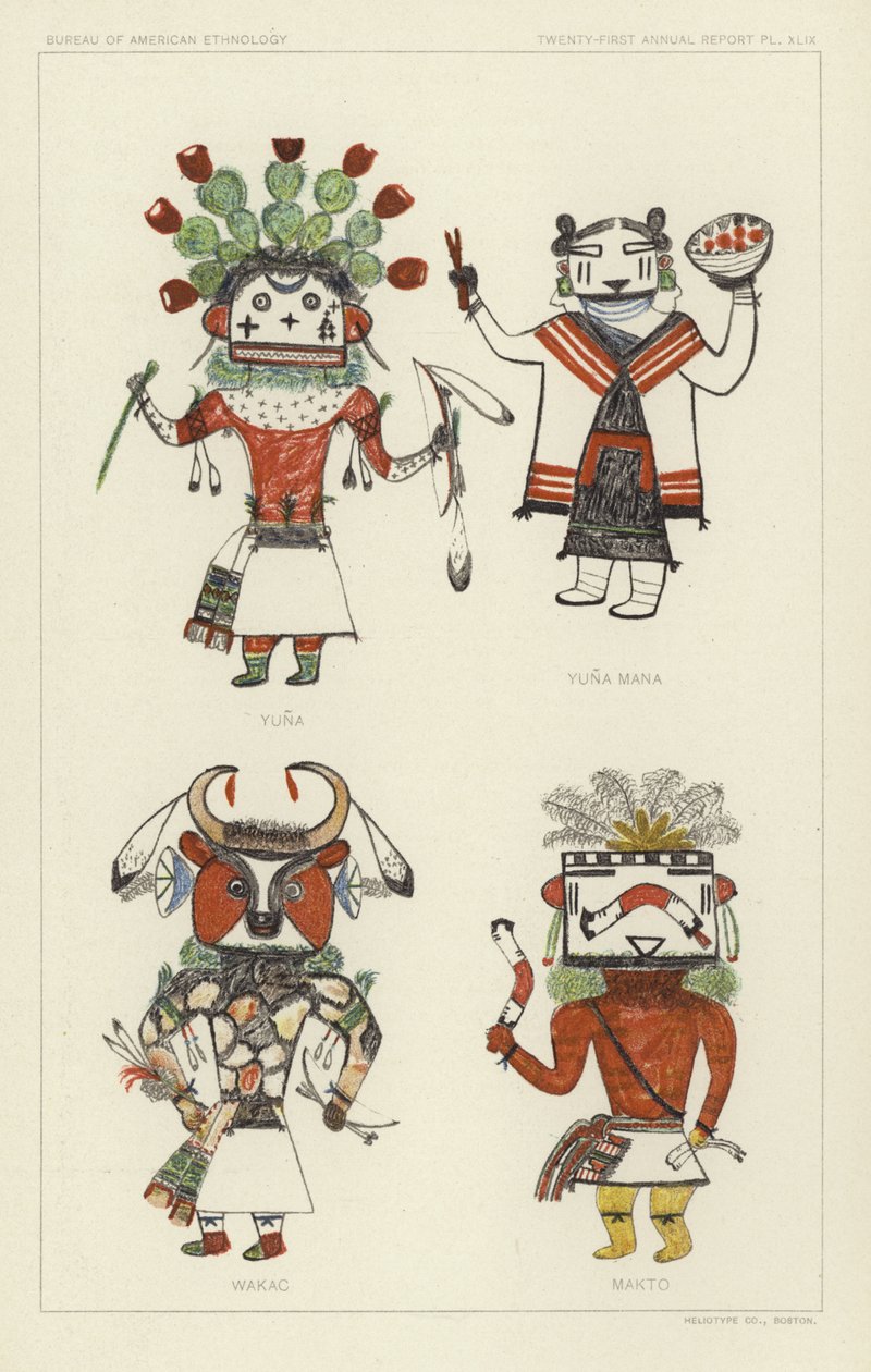 Yuna, Yuna Mana, Wakac, Makto (litografia a cores) de American School
