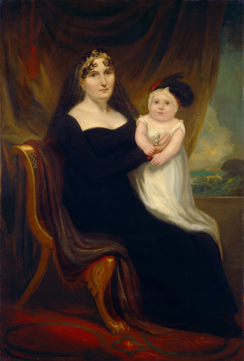 Mãe e filho de American or Possibly British 19th Century