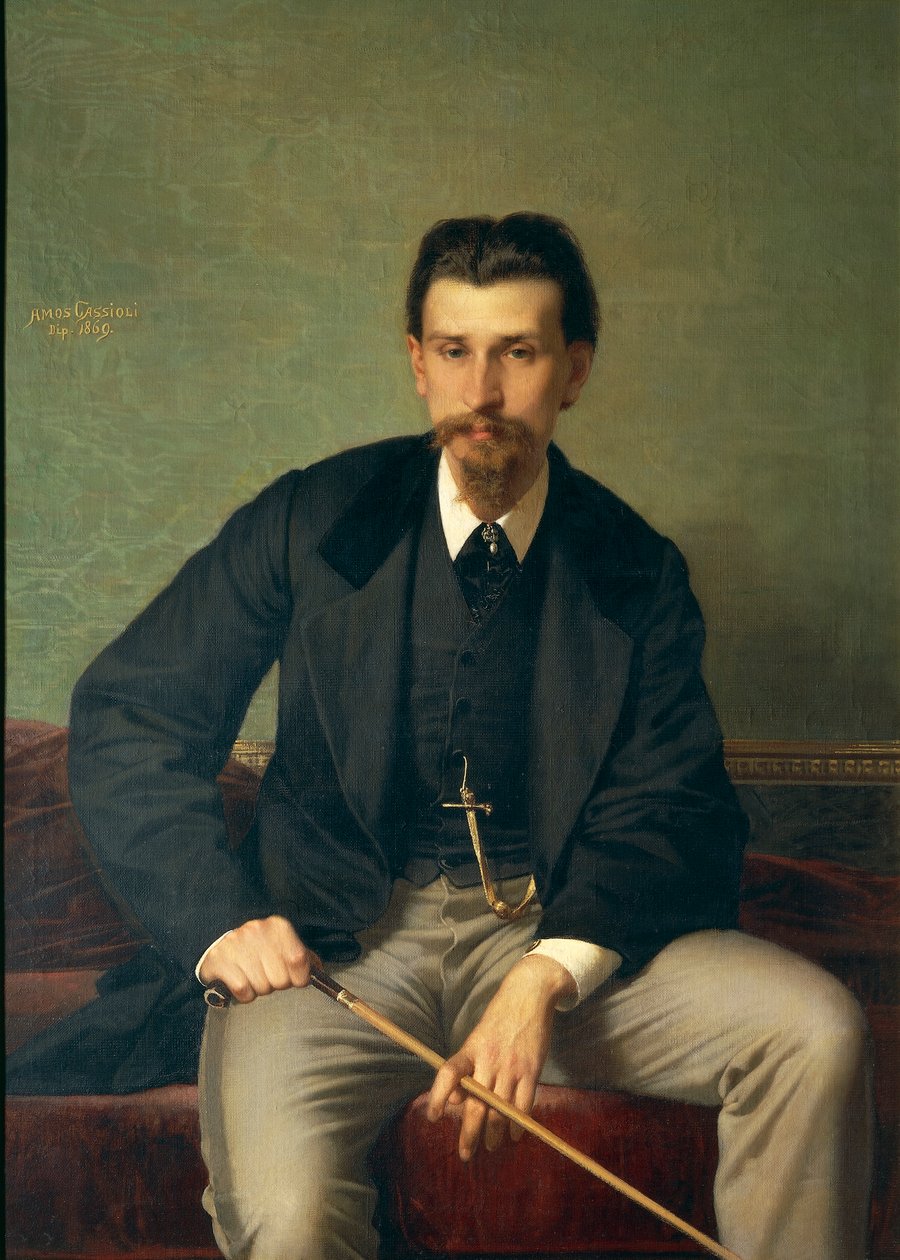 Retrato do pintor Augusto Betti de Amos Cassioli