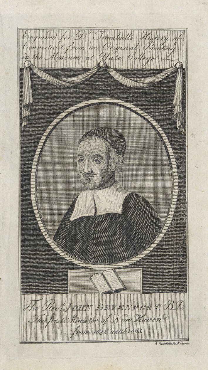 O Rev. John Davenport, pub. 1797 de Amos Doolittle