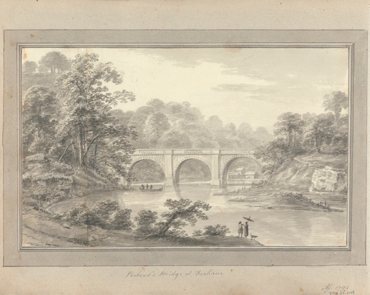 Vistas em Inglaterra, Escócia e País de Gales: Ponte de Prebend em Durham de Amos Green