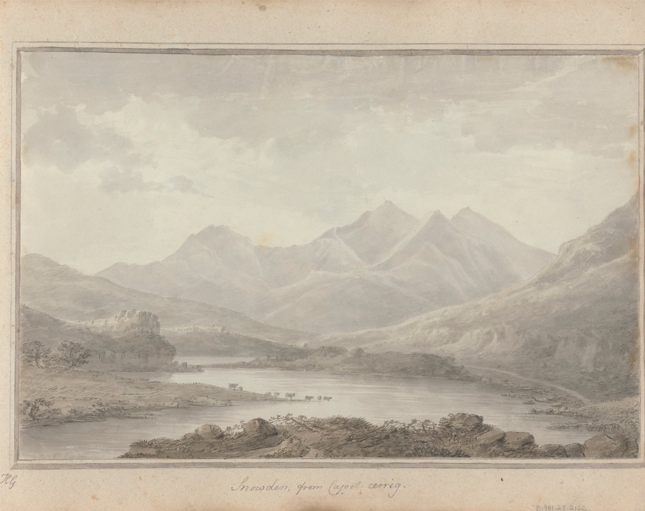 Vistas em Inglaterra, Escócia e País de Gales: Snowdon, de Capel Cerrig de Amos Green