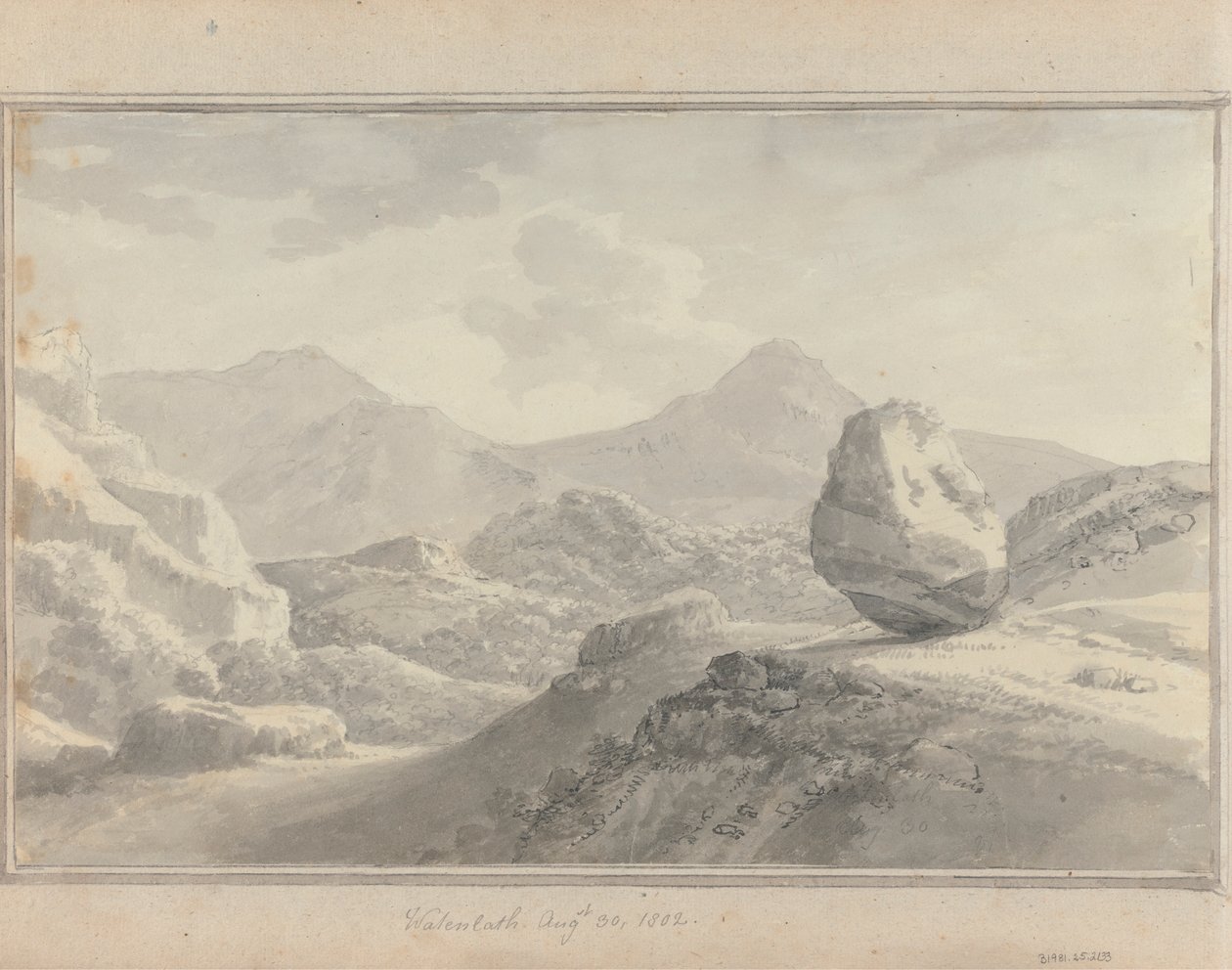 Vistas em Inglaterra, Escócia e País de Gales: Watenlath, 30 de Agosto de 1802 de Amos Green