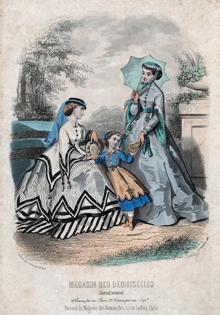 Documento de moda francês "Magasin des Demoiselles", Paris, 25 de Setembro de Anais Toudouze