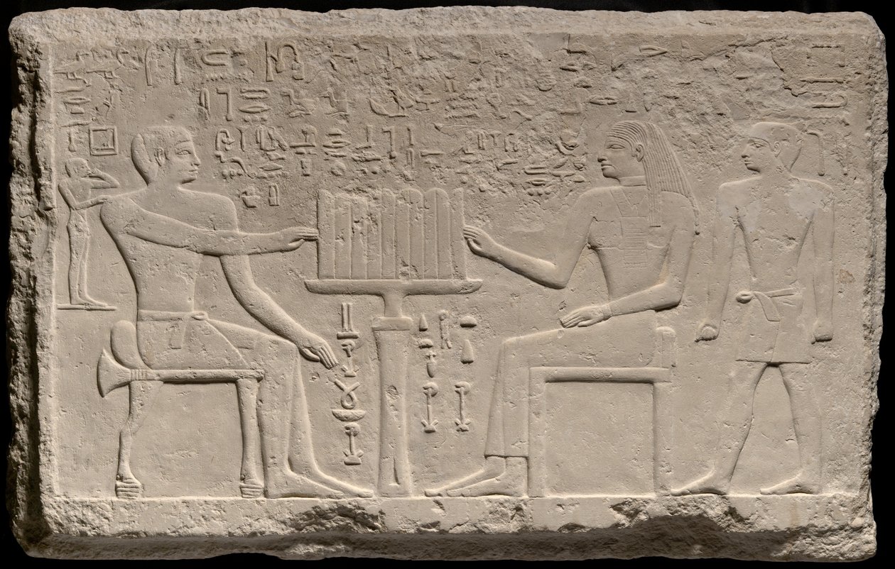 Estela de Tjenti e Nefret de Ancient Egyptian