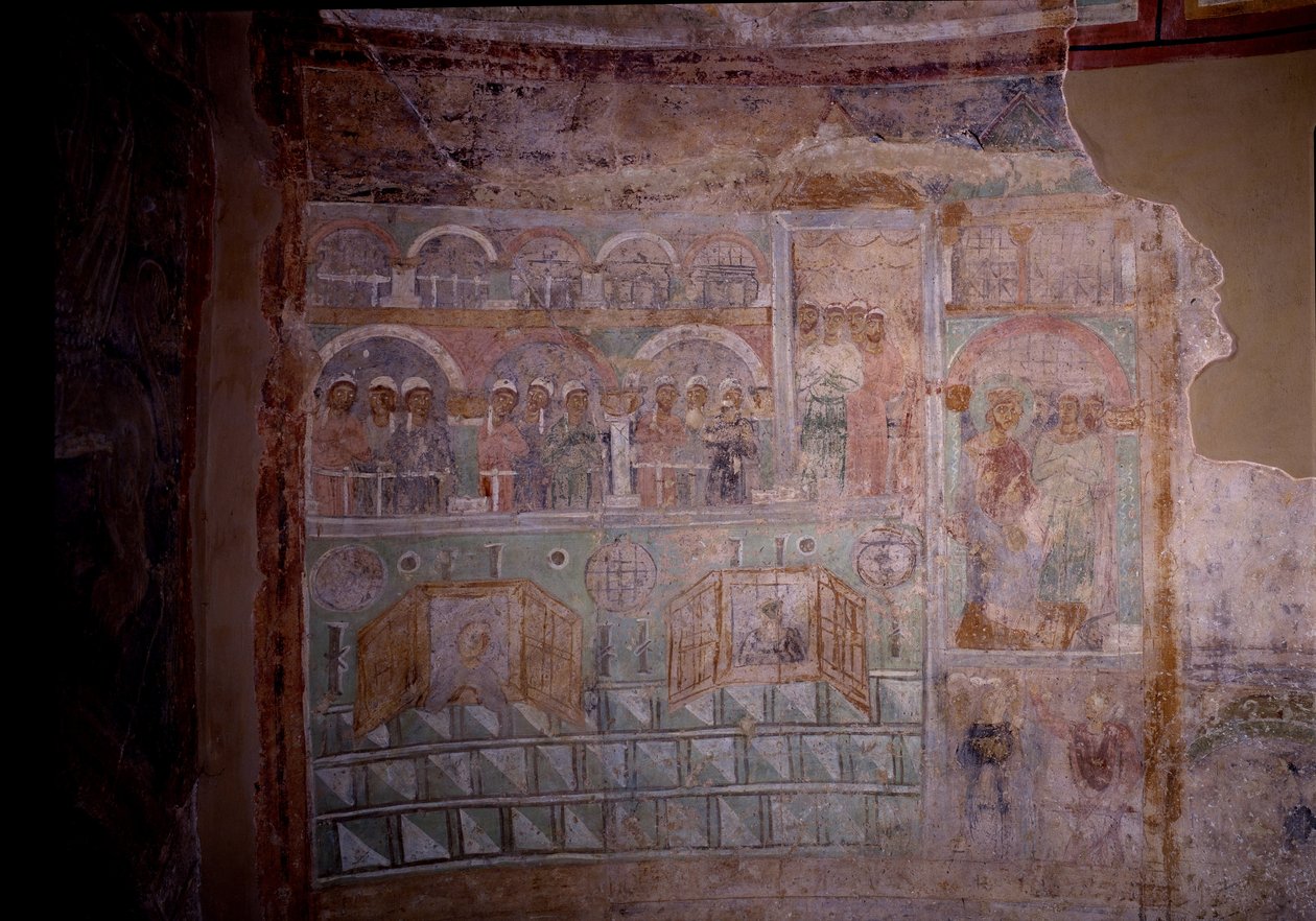 No Hipódromo, século 11 de Ancient Russian frescos