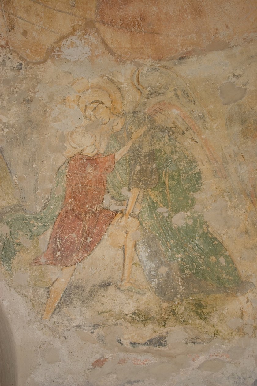 Jacó e o anjo, século XII de Ancient Russian frescos