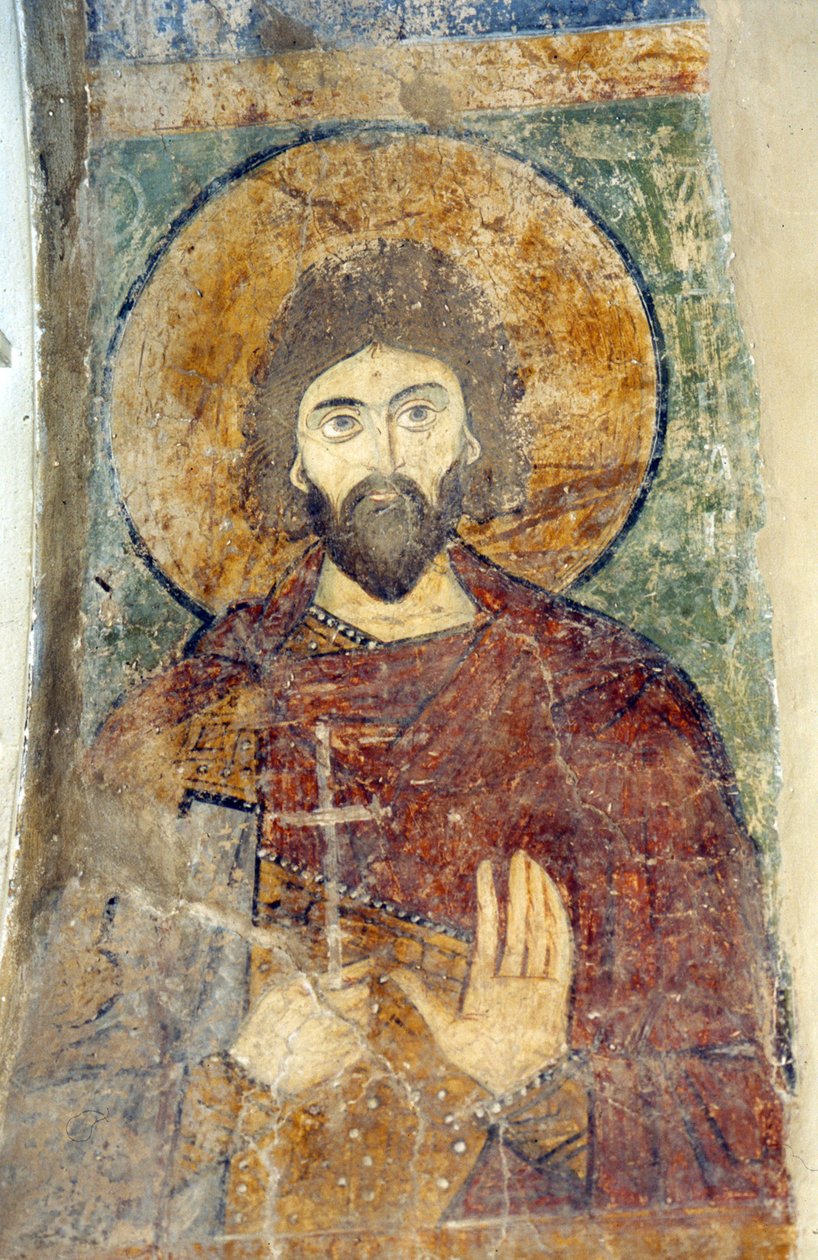 Saint Adrian de Ancient Russian frescos