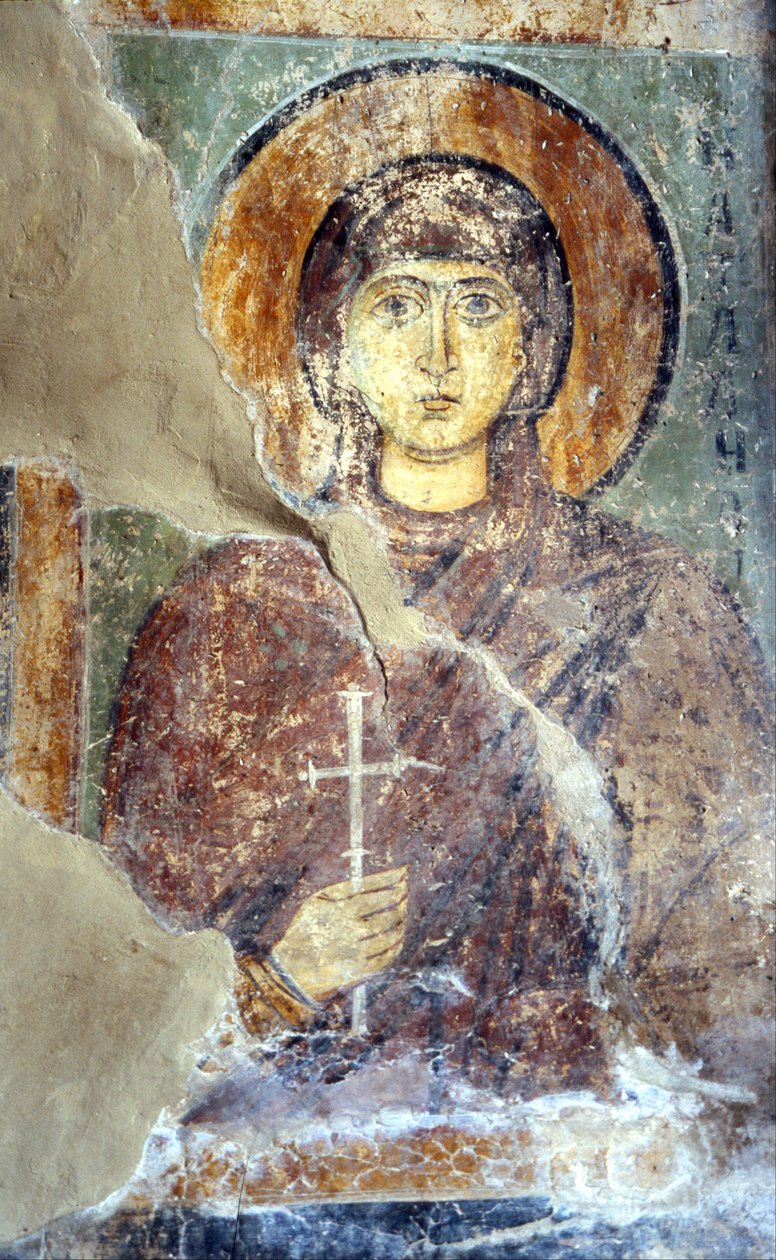Saint Natalia de Ancient Russian frescos