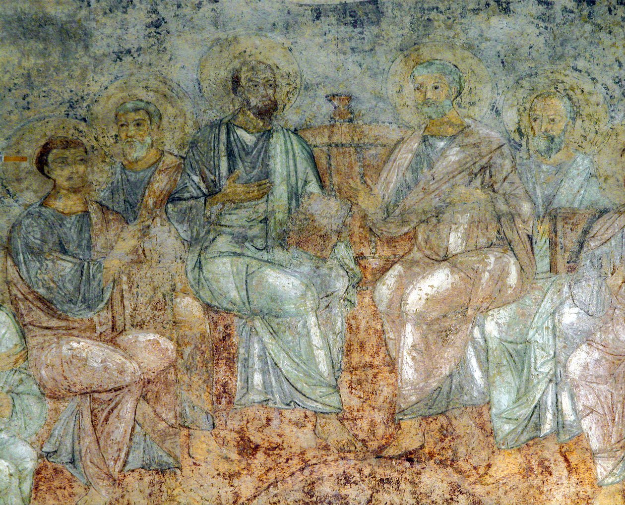 A Descida do Espírito Santo de Ancient Russian frescos