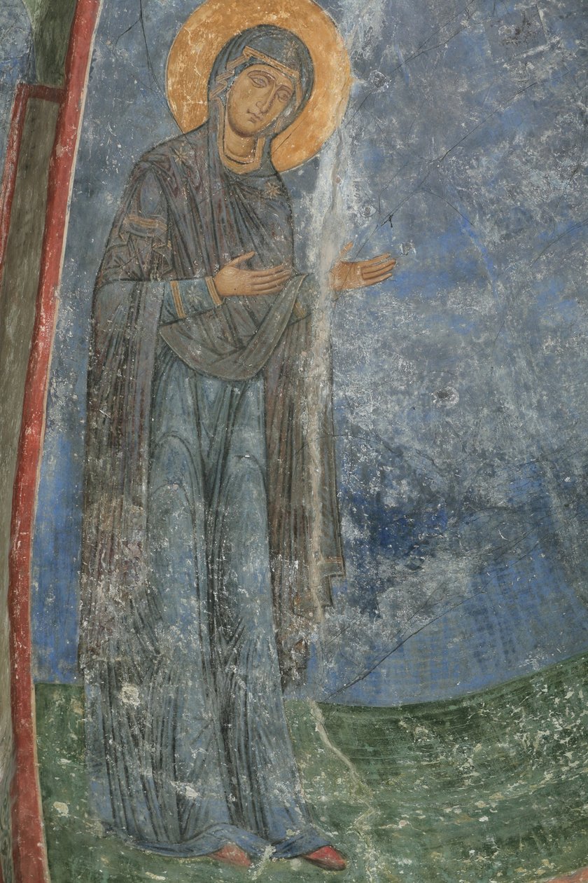 A Virgem, século XII de Ancient Russian frescos