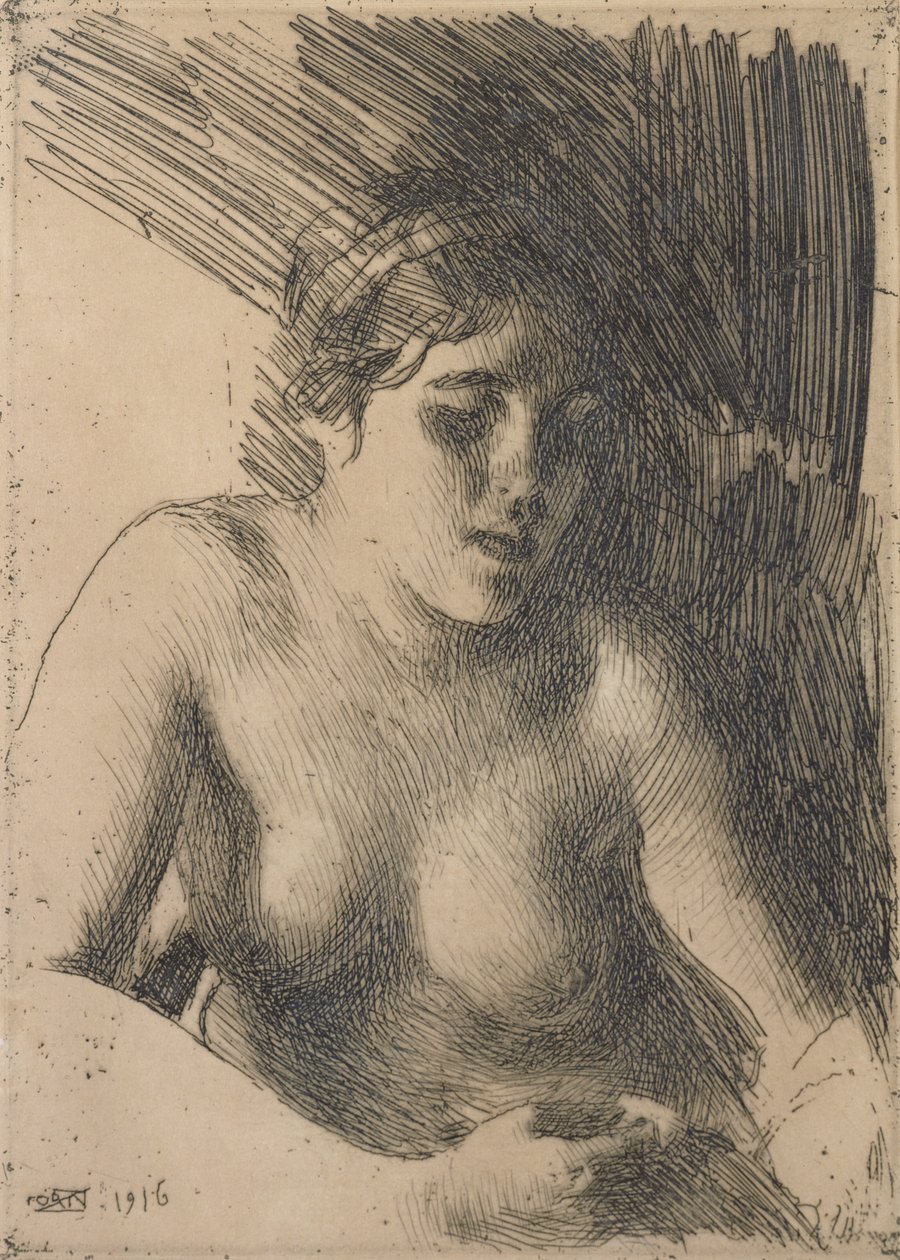 Busto de mulher nua de Anders Leonard Zorn