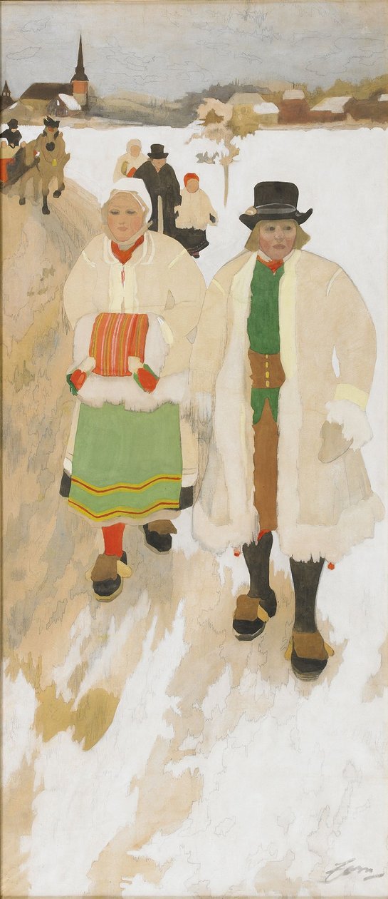 Pessoas da igreja de Anders Leonard Zorn