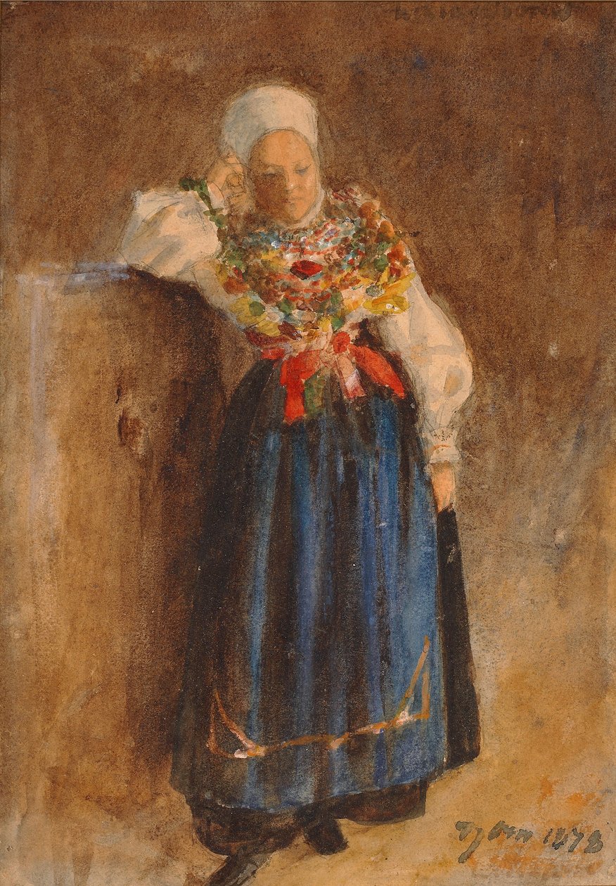 Bola em traje folclórico de Anders Leonard Zorn