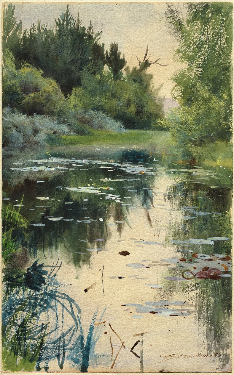 Estudo da paisagem de Mora de Anders Leonard Zorn