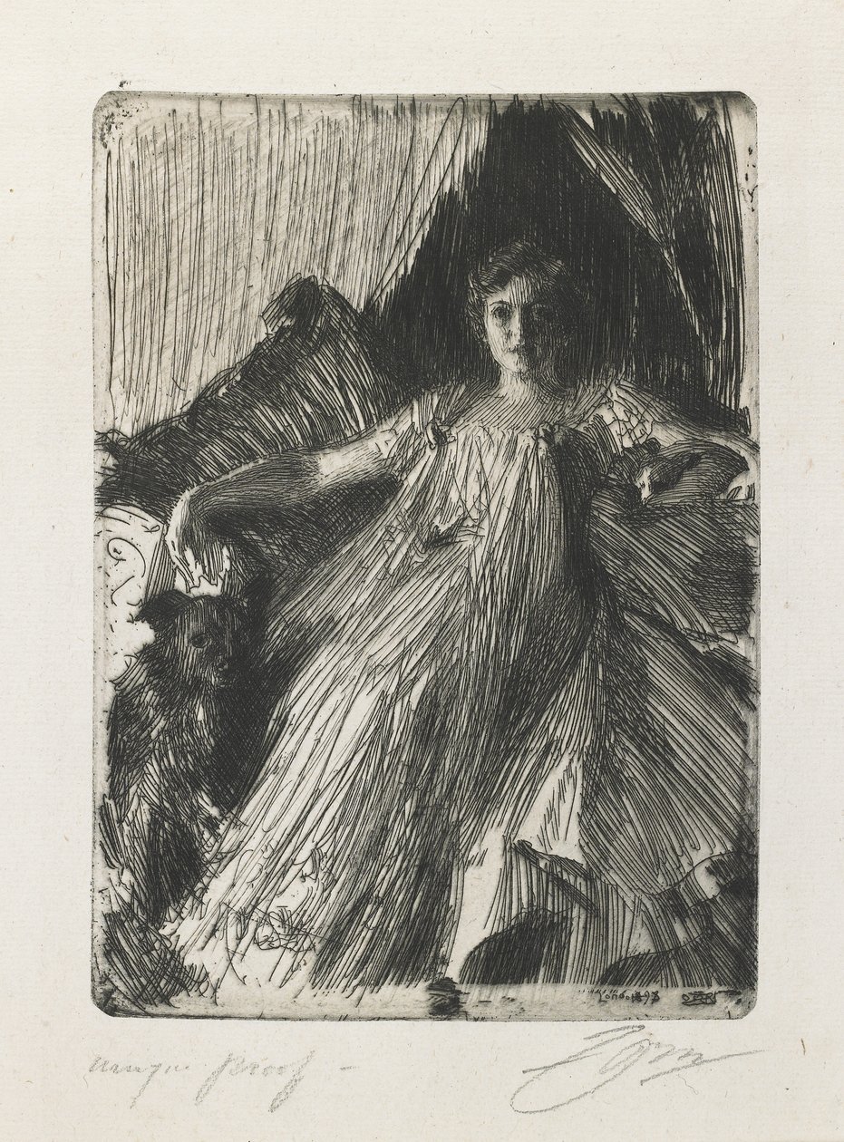 Maud Cassel (Sra. Ashley), 1898 de Anders Leonard Zorn