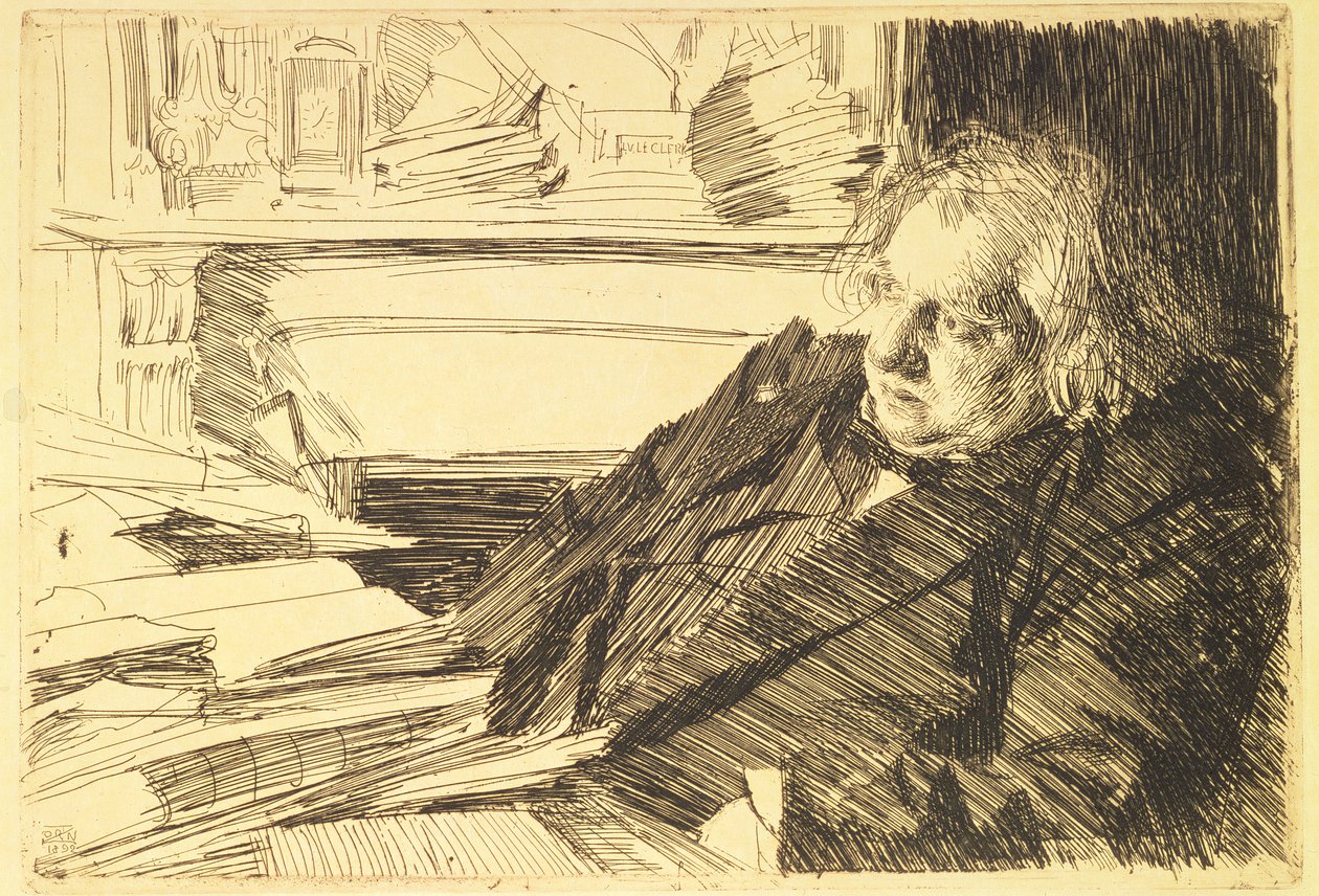 Retrato de Ernest Renan, 1892 de Anders Leonard Zorn