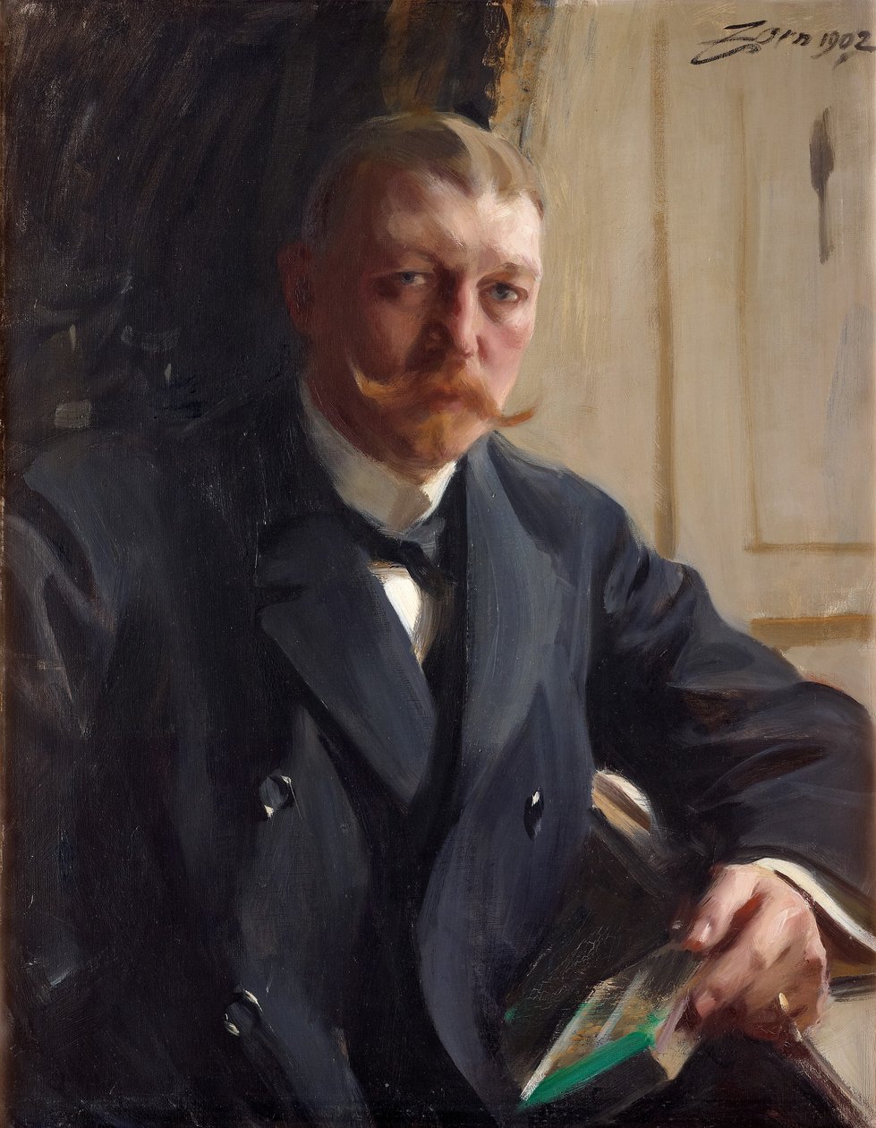 Retrato de Zorns amigo do cervejeiro nascido na Alemanha e dos industriais Franz Heiss de Anders Leonard Zorn
